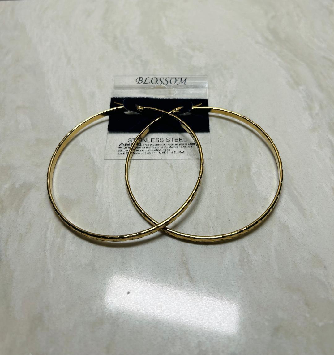 Blossom Stainless Steel Hoops