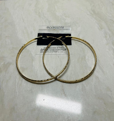 Blossom Stainless Steel Hoops