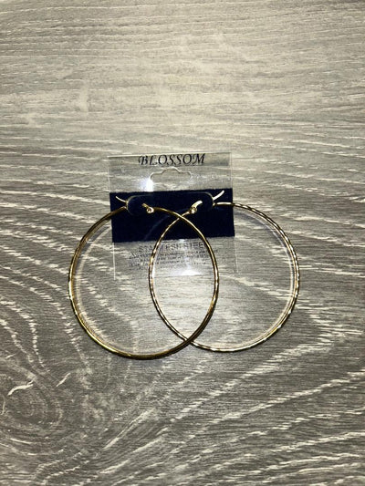 Blossom Stainless Steel Hoop Earrings - Medium