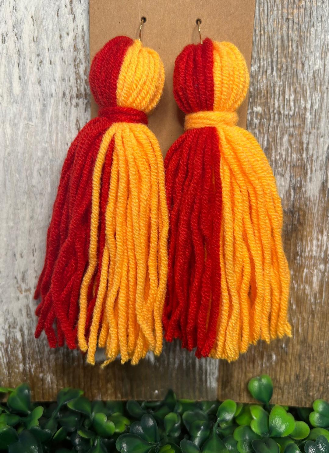 BBB Yarn Tassel Earrings