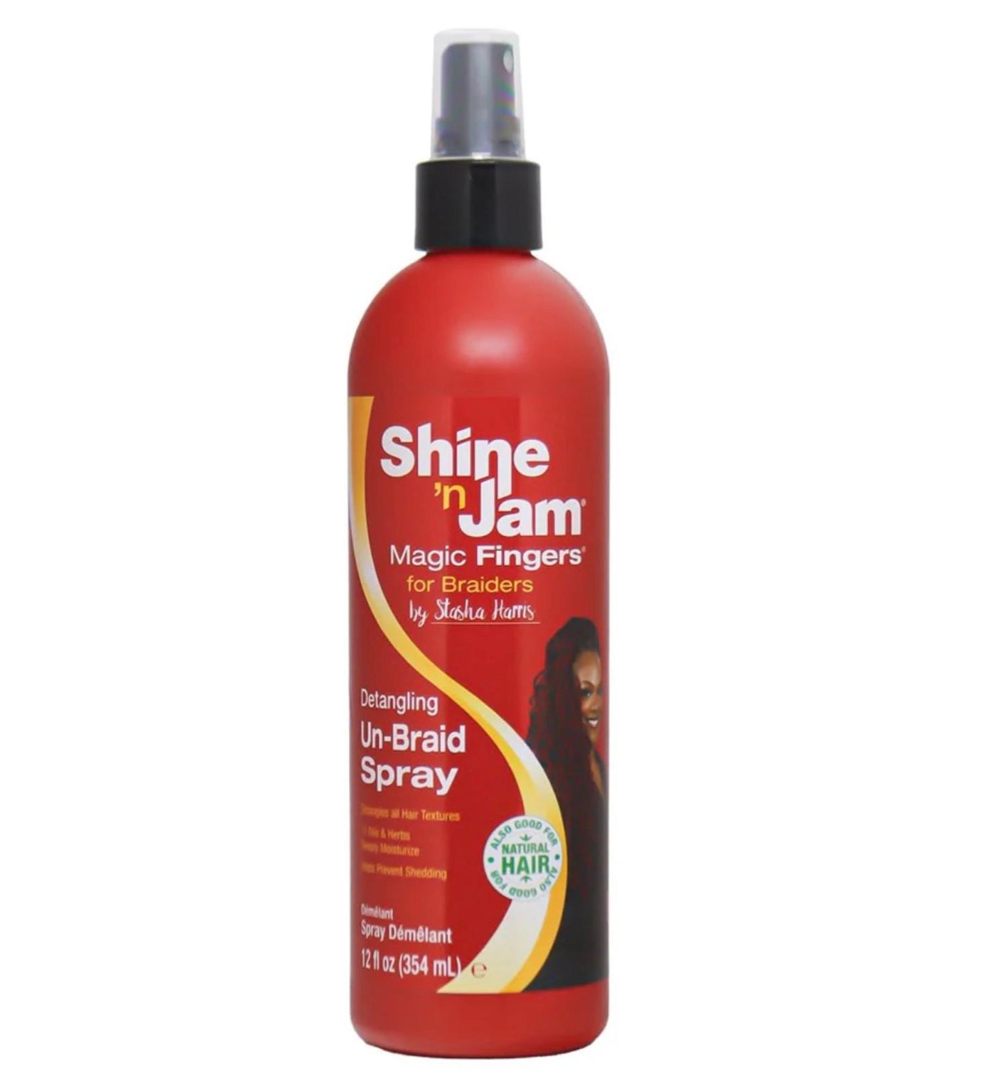 Ampro Shine 'n Jam Magic Fingers Detangling Spray (12oz)