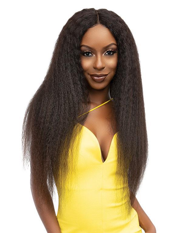 Janet Coll. HD Natural Deep Part Kinky Crimp Lace Wig