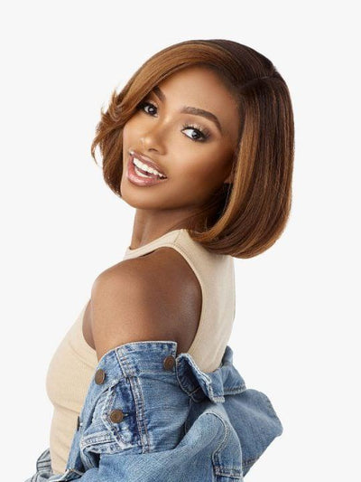 Sensationnel Curls Kinks & Co Kinky Edges Y-Part Lace Wig - Bob 12″