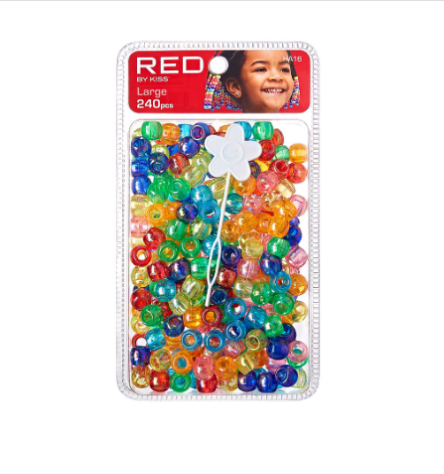 RED by Kiss Large Hair Beads 240pcs (HA16) - Assorted