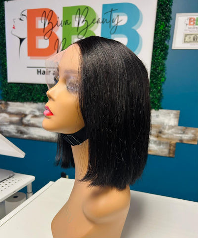 10" Wide T Lace Front Middle Part Bob Wig -  Akilah LM