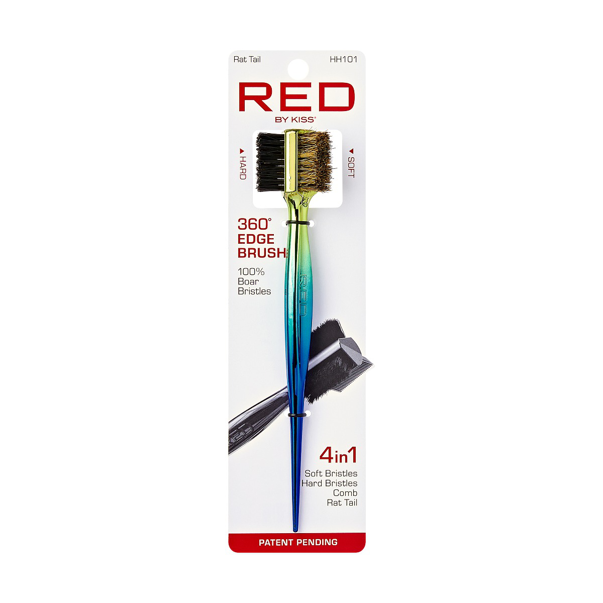 RED by Kiss 360 Edge Brush with Pintail (HH100J)