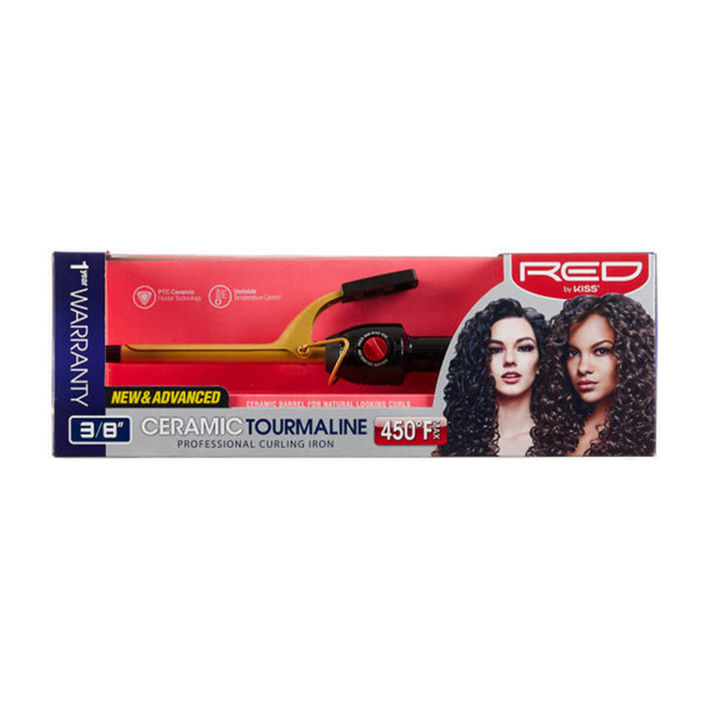RED by Kiss Ceramic Curling Iron 3/8" (CI01N)