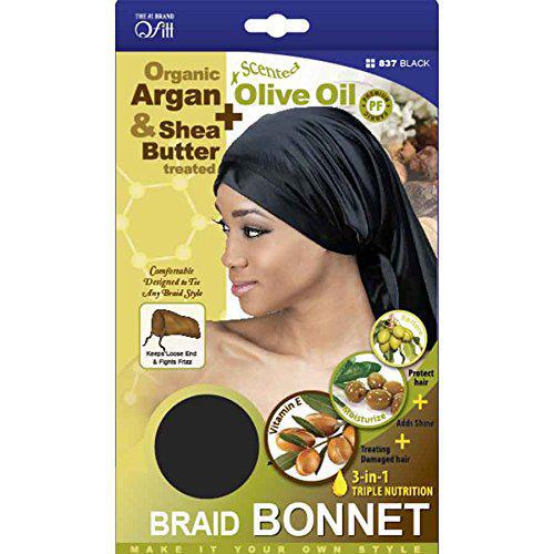 Qfitt M&M Premium Braid Bonnet #837 - Black