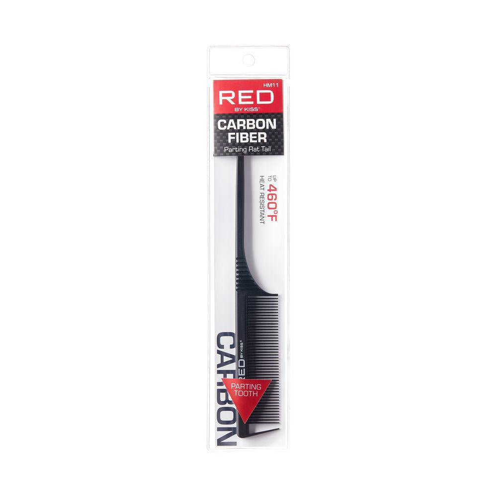 RED by Kiss Professional Carbon Parting Rattail Comb (HM11)