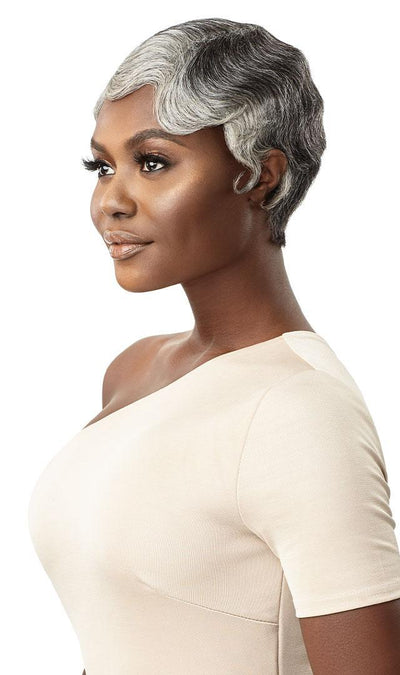 Outre Fab & Fly Full Cap Wig Gray Glamour HH - Marinette