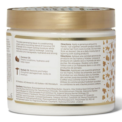 African Pride Moisture Miracle Coconut Oil & Baobab Oil Leave in Cream (15 oz) - Biva Beauty Boutique