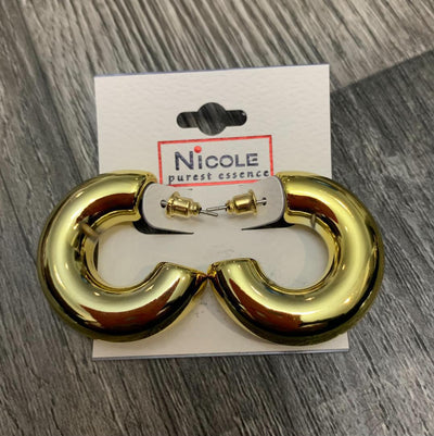 Nicole Thick Hoops - Small
