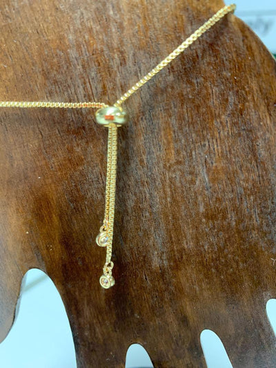 BBB Copper Slider Bracelet - Gold Hand
