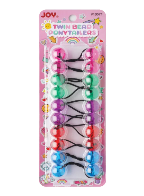 Joy Twin Beads Ponytailers 20MM 10Ct