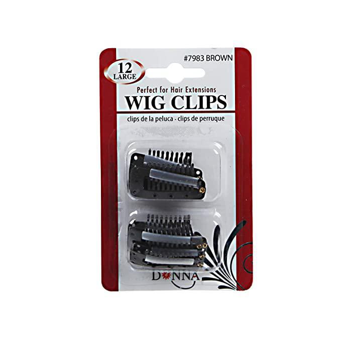 Donna Wig Clips Large 12 count (#7983)