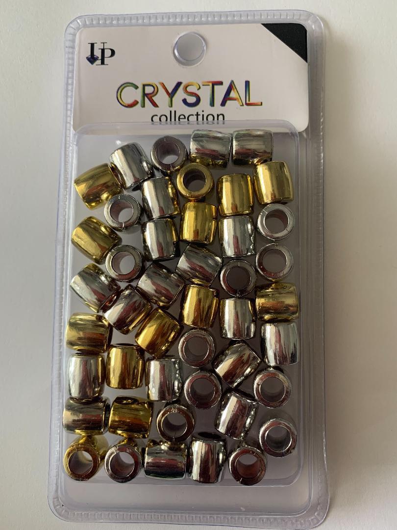 UP Crystal Collection Metallic Barrel Beads
