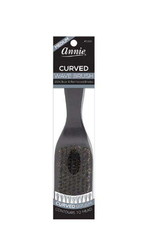 Annie Medium Wave Curved Handle Brush #2350
