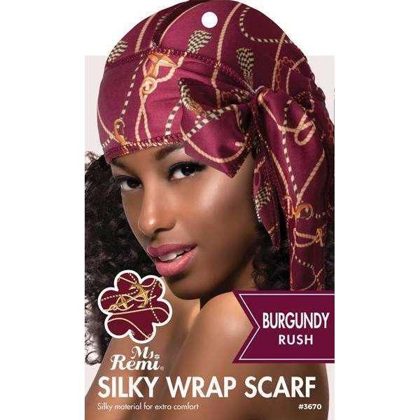 Ms Remi Silky Wrap Scarf w/ Design (Assorted #3670)