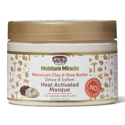 African Pride Moisture Miracle Moroccan Clay & Shea Butter Masque  (12 oz)