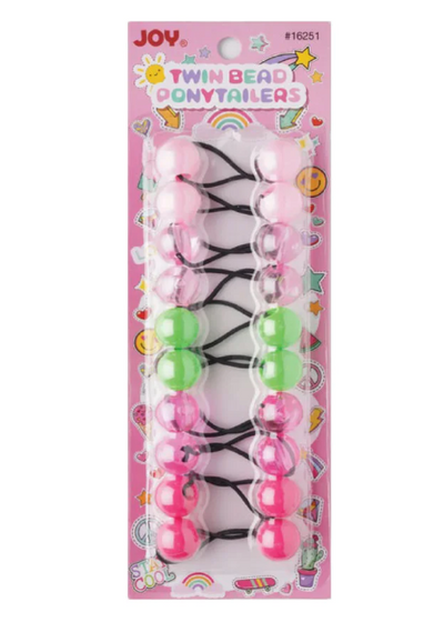 Joy Twin Beads Ponytailers 20MM 10Ct