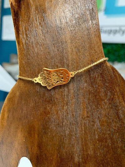 BBB Copper Slider Bracelet - Gold Hand