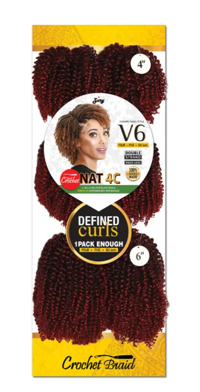 Zury V6 Defined Curls Nat 4C Crochet Braid
