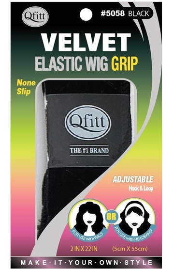 Qfitt M&M Headgear Velvet Wig Grip