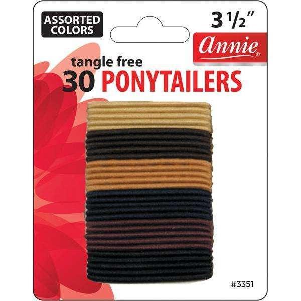 Annie No Tangle Ponytailer 3 1/2" 30ct (Assorted Colors #3351)