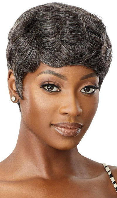 Outre Fab & Fly Full Cap Wig Gray Glamour HH - Addison