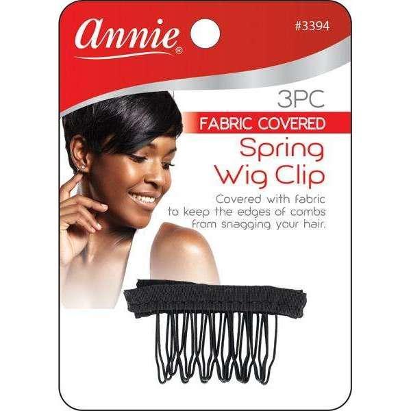 Annie Spring Clip with Fabric 3ct (Black #3394)