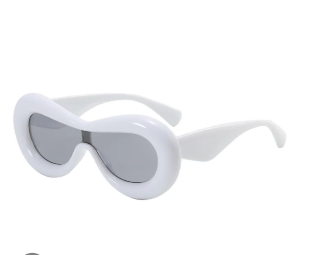 Oval Cat Eye Puffed Sunglasses 68400