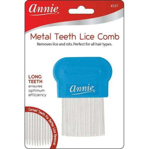 Annie Metal Teeth Lice Comb (Blue #337)