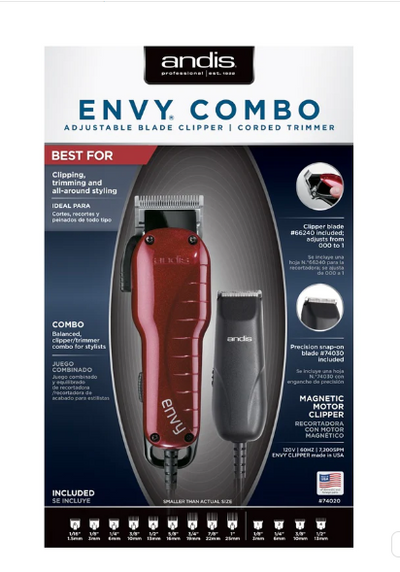Andis Clipper/Trimmer Envy CTX Combo