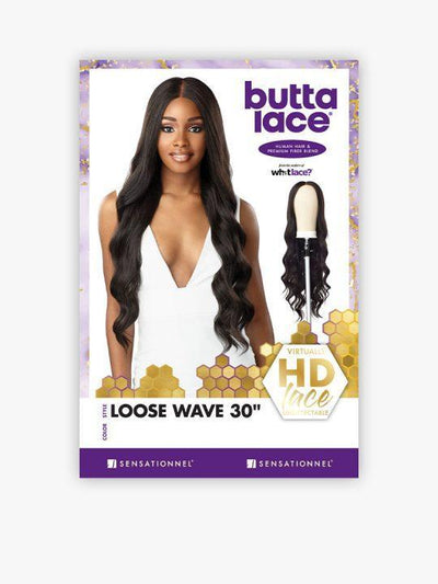 Sensationnel Butta Lace Wig - Loose Wave 30" HH Blend