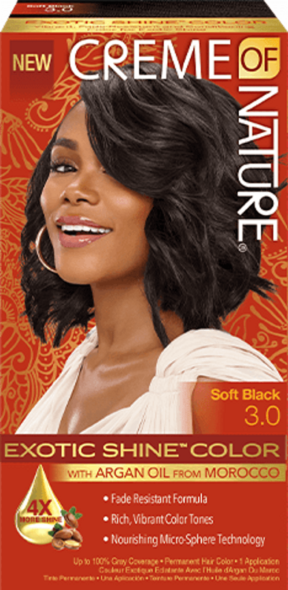 Creme of Nature Permanent Hair Color - Soft Black 3.0