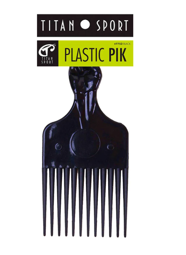 Titan Plastic Hair Pik Black