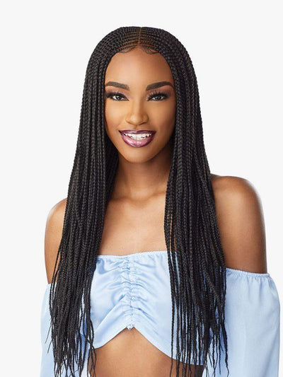 Sensationnel Cloud 9 4x5 Braid Lace Wig Center Part Feed In 28"