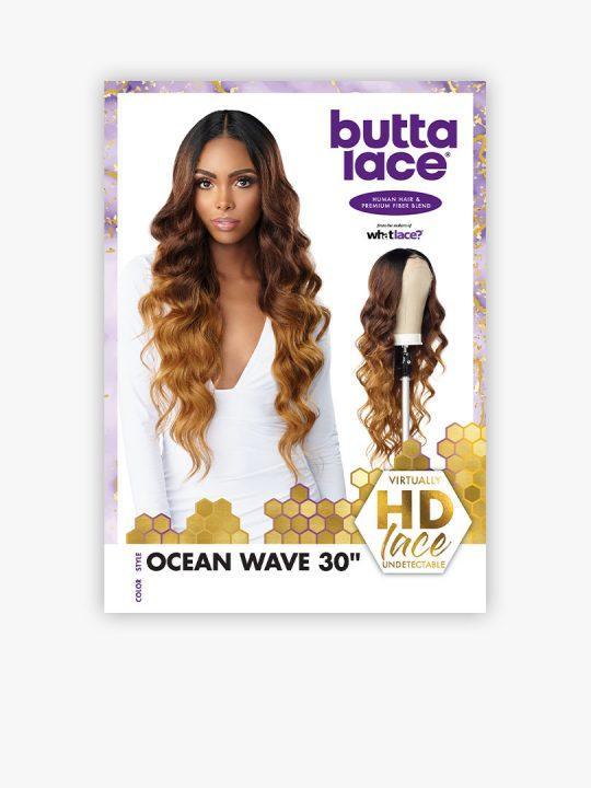 Sensationnel Butta Lace Wig - Ocean Wave 30" HH Blend
