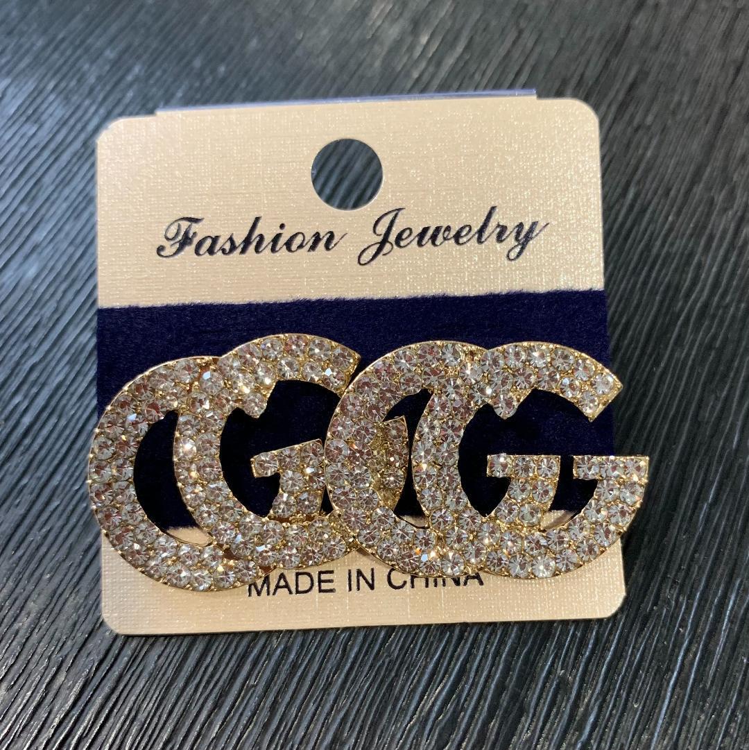 GG Rhinestone Earrings