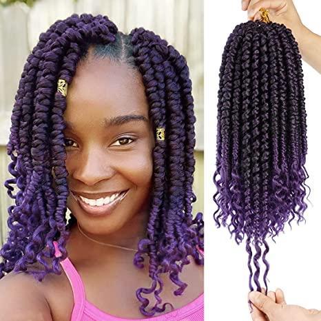 Purple Senegalese/Spring Twist Hair 18" - Biva Beauty Boutique