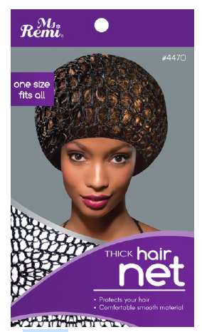 Ms Remi Thick Hair Net Black (#4470)