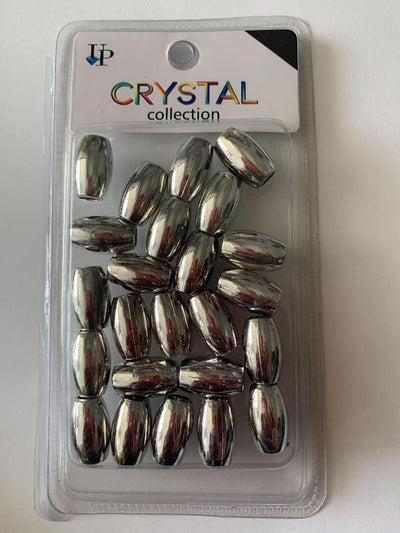 UP Crystal Collection Metallic Barrel Beads
