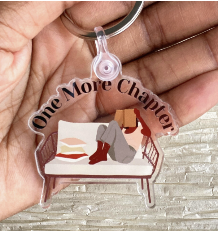 One More Chapter Acrylic Keychain