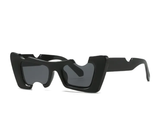 Black Cut-Out Cat Eye Sunglasses 18535