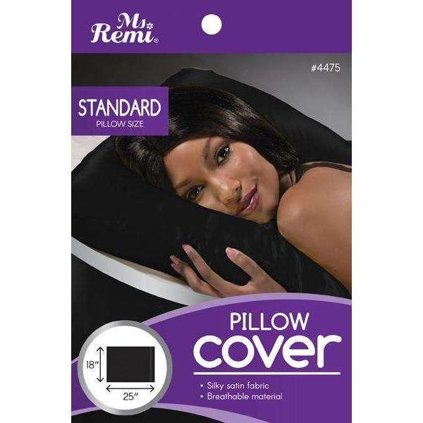 Ms Remi Satin Pillow Cover (Black #4475)