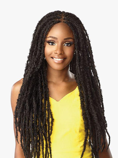 Sensationnel Cloud 9 4X4 Braided Lace Wig Butterfly Locs 30"